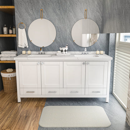 Bathroom Vanity Kardelen Bathroom Vanity-BV71WH01 White 187 X 68 X 110 by DECOROTIKA | Souqify
