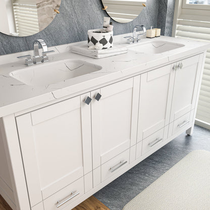 Bathroom Vanity Kardelen Bathroom Vanity-BV71WH01 White 187 X 68 X 110 by DECOROTIKA | Souqify