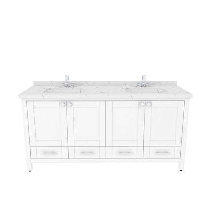 Bathroom Vanity Kardelen Bathroom Vanity-BV71WH01 White 187 X 68 X 110 by DECOROTIKA | Souqify