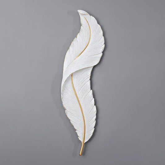 Bedroom Bedside Led Wall Lamp Modern Simple Resin Feather Creative Living Room Background Sconce Aisle Stairs Wall Light Fixture by Zhongsan | Souqify