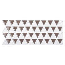 Beige and White Triangle Vinyl Tile T80560 by Vivid Tiles | Souqify