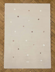 Natural rubber baby mat Beige Beige Dot Big