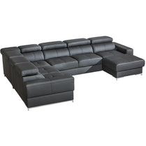 BELGRAD U-Shape Modern Corner Sofa Bed | 3860mm X 2130mm | Many upholstery materials! by EWOODS | Souqify