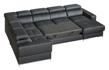 BELGRAD U-Shape Modern Corner Sofa Bed | 3860mm X 2130mm | Many upholstery materials! by EWOODS | Souqify