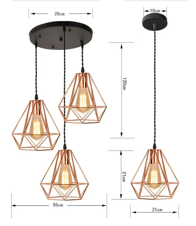 Beautiful view of Macaw Parrot Cage Pendant Led Lighting