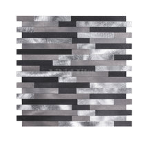 Black and Silver Stainless Steel Tile WJ-24 by Vivid Tiles | Souqify