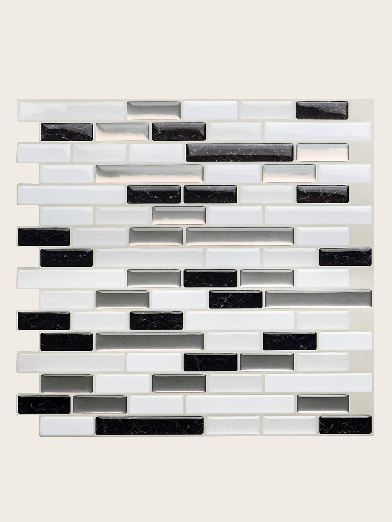 Black Strip Vinyl Wall Tile T80702 by Vivid Tiles | Souqify