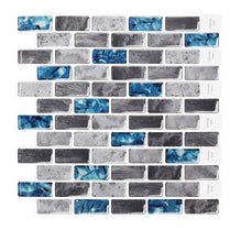 Blue Ice Crack Strip Vinyl Tile T80023 by Vivid Tiles | Souqify