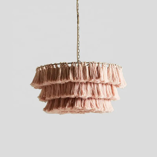Bohemian Chandelier Pendant Light Chain Pendent Tiered LED Living Room Coffee Shop Light Designer Decorative Tassel Modern Iron by Zhongsan | Souqify