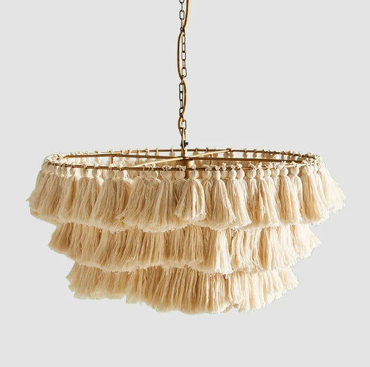 Bohemian Chandelier Pendant Light Chain Pendent Tiered LED Living Room Coffee Shop Light Designer Decorative Tassel Modern Iron by Zhongsan | Souqify