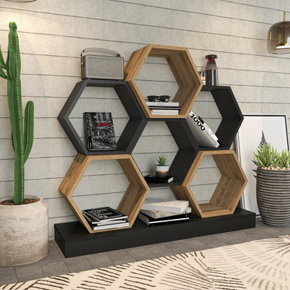 Bookshelf Cicek - Black, Oak-CCK43BC03 Black
Oak 135 X 35 X 19 by DECOROTIKA | Souqify