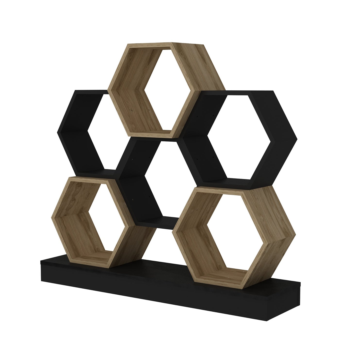 Bookshelf Cicek - Black, Oak-CCK43BC03 Black
Oak 135 X 35 X 19 by DECOROTIKA | Souqify