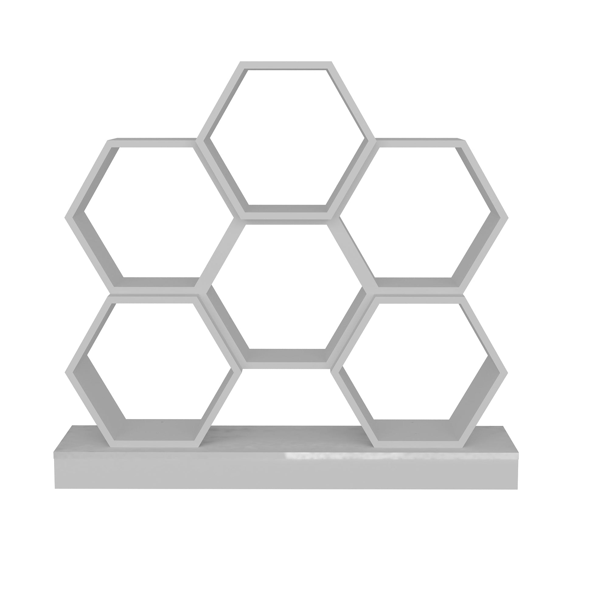 Bookshelf Cicek - White-CCK43BC01 White 135 X 35 X 19 by DECOROTIKA | Souqify