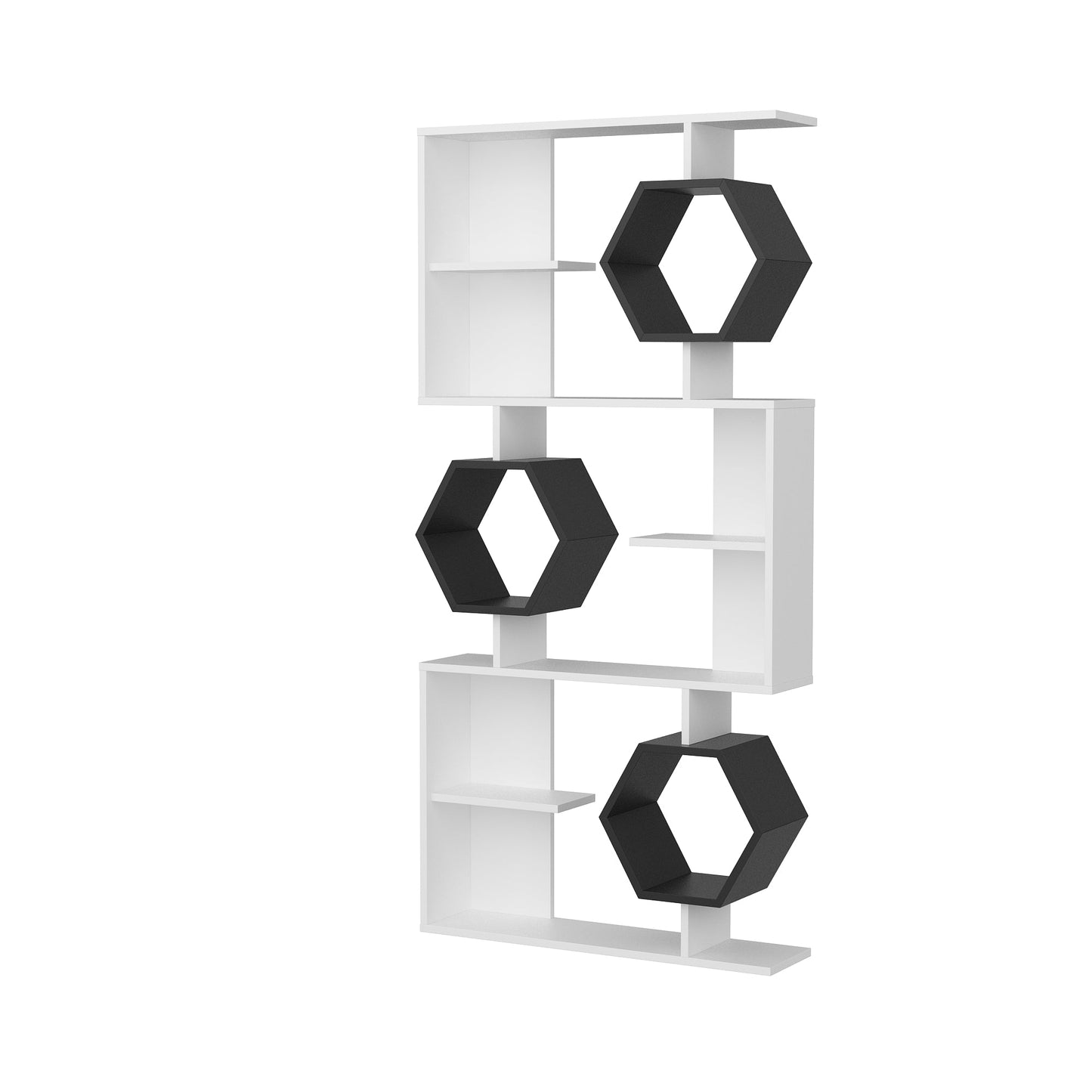 Bookshelf Darla - White, Anthracite-DRLA67BC01 White
Anthracite 105 X 32 X 30 by DECOROTIKA | Souqify
