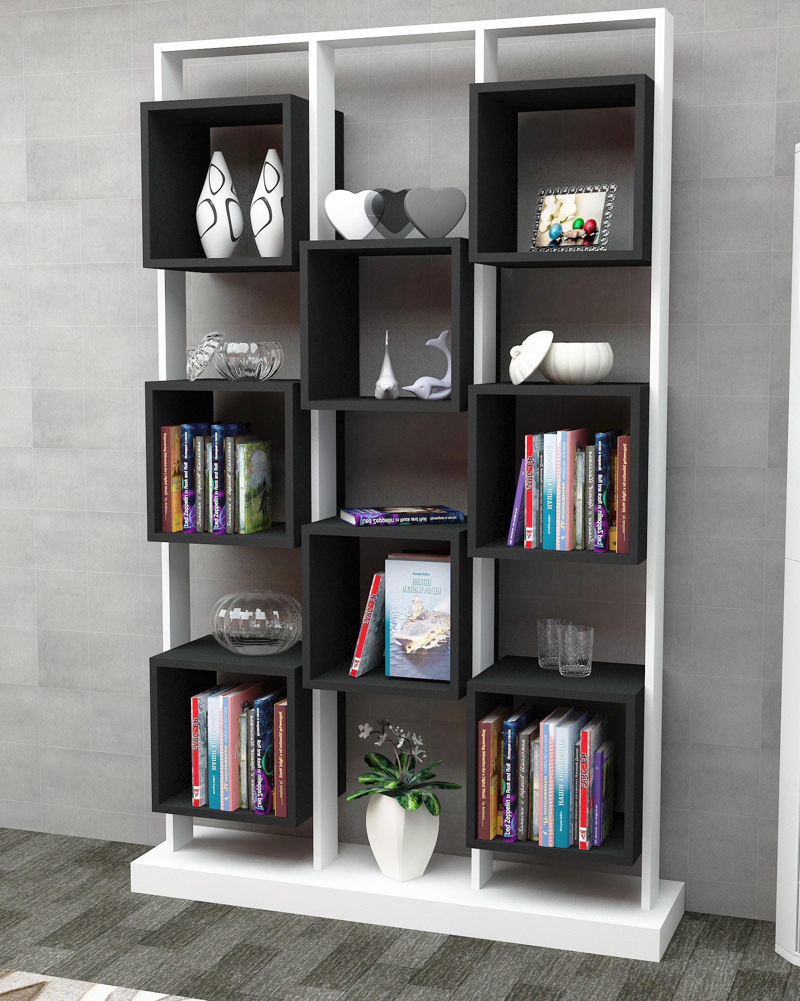 Bookshelf Edge - White, Black-EDGBC01 White
Black 185 X 35 X 20 by DECOROTIKA | Souqify