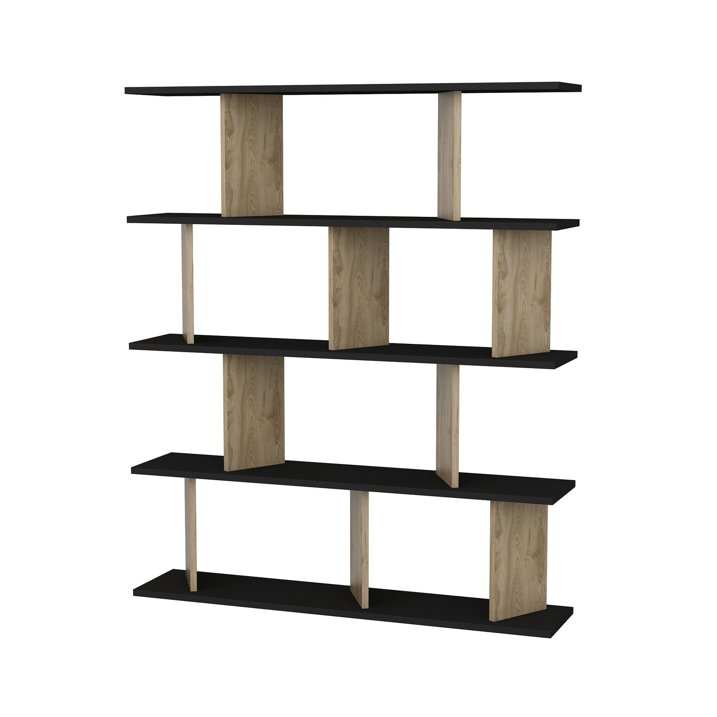 Bookshelf Grace - Black, Oak-GRC47BC03 Black
Oak 136 X 30 X 22 by DECOROTIKA | Souqify