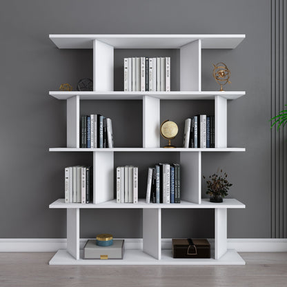 Bookshelf Grace - White-GRC47BC01 White 136 X 30 X 22 by DECOROTIKA | Souqify