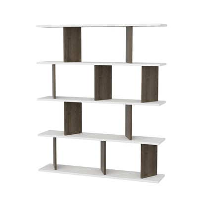 Bookshelf Grace - White, Walnut-GRC47BC02 White
Walnut 136 X 30 X 22 by DECOROTIKA | Souqify