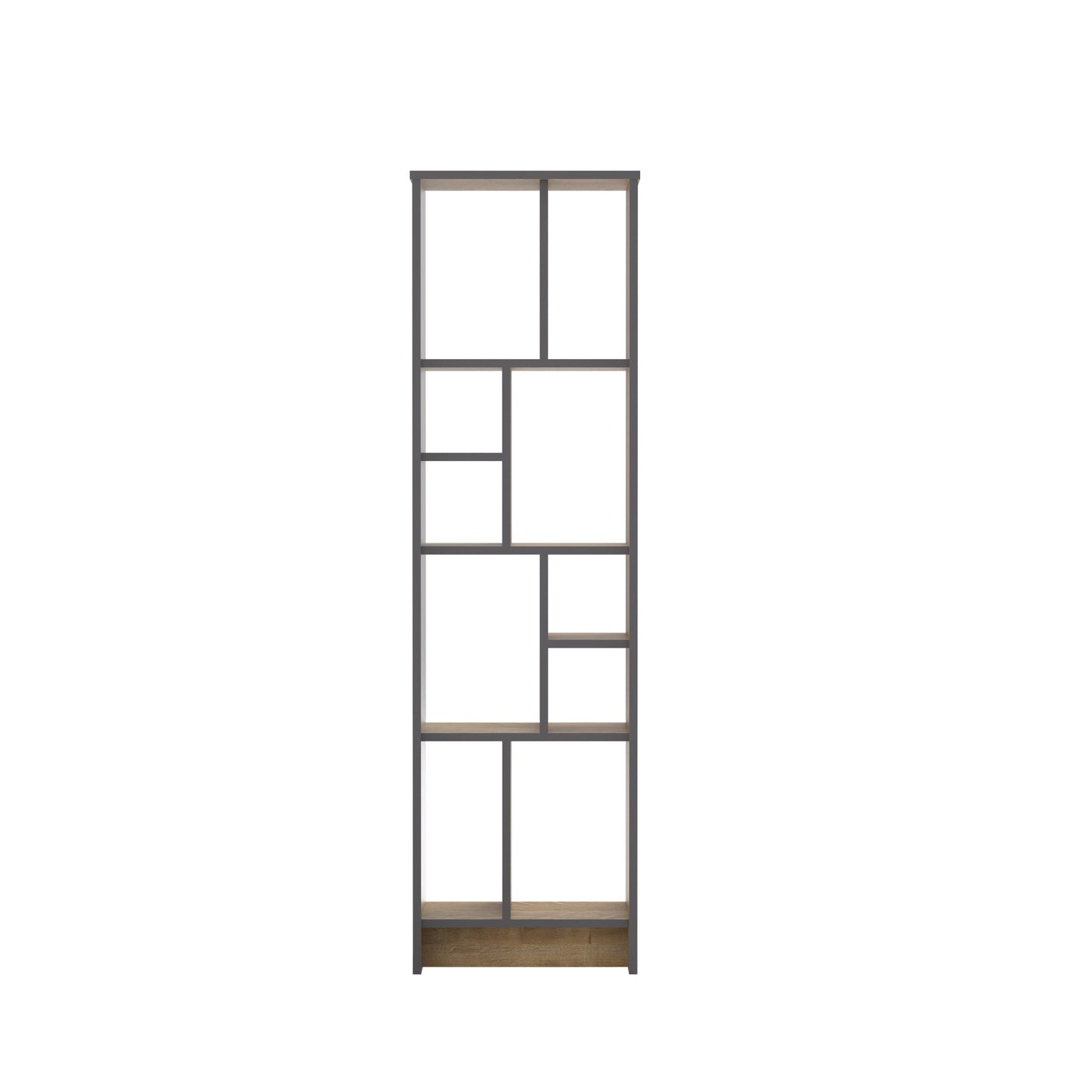 Bookshelf Manhattan 2 - Oak-MN69BCM01 Oak
Dark Grey 176 X 35 X 12 by DECOROTIKA | Souqify