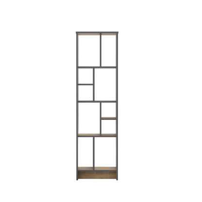 Bookshelf Manhattan 2 - Oak-MN69BCM01 Oak
Dark Grey 176 X 35 X 12 by DECOROTIKA | Souqify