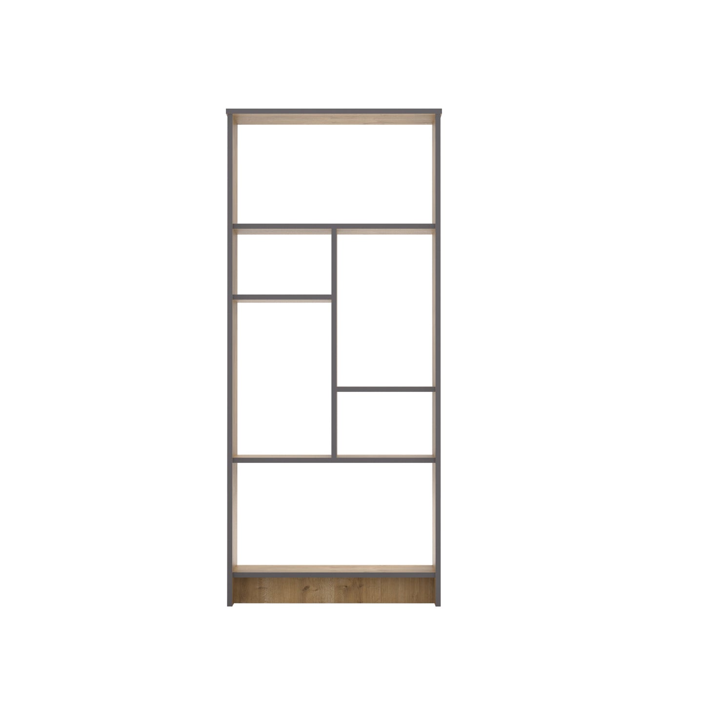 Bookshelf Manhattan - Oak-MN69BCM01-W Oak
Dark Grey 182 X 40 X 15 by DECOROTIKA | Souqify