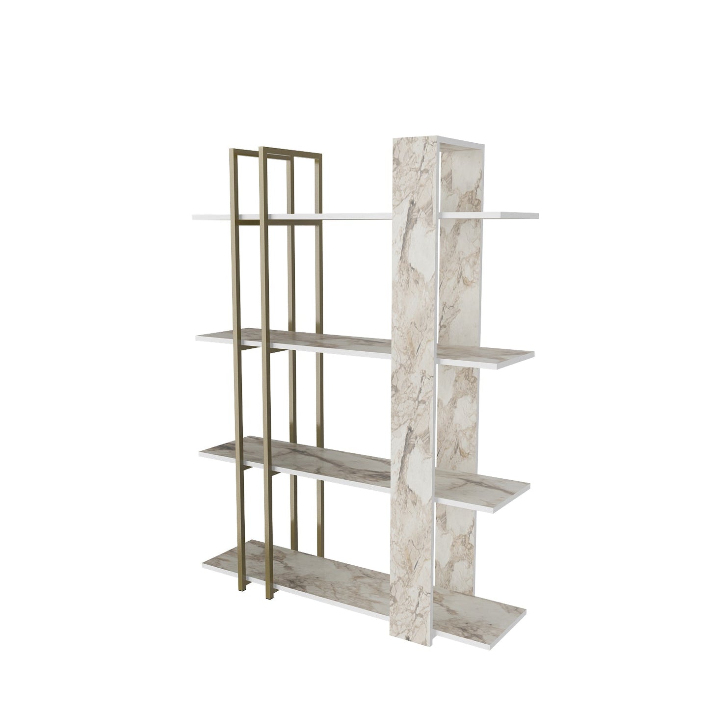 Bookshelf Onno Bookcase Ephesus Gold-ONN63BC01 Ephesus Gold 180 X 45 X 20 by DECOROTIKA | Souqify