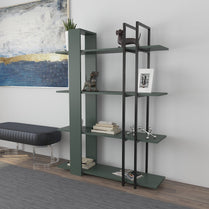 Bookshelf Onno Bookcase Silva Siyah-ONN63BC04 Silva Siyah 180 X 45 X 20 by DECOROTIKA | Souqify