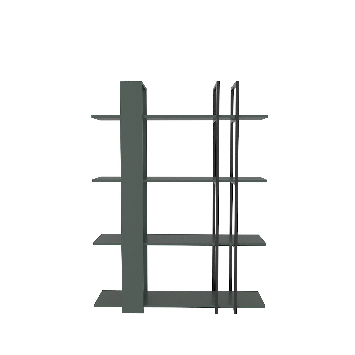 Bookshelf Onno Bookcase Silva Siyah-ONN63BC04 Silva Siyah 180 X 45 X 20 by DECOROTIKA | Souqify
