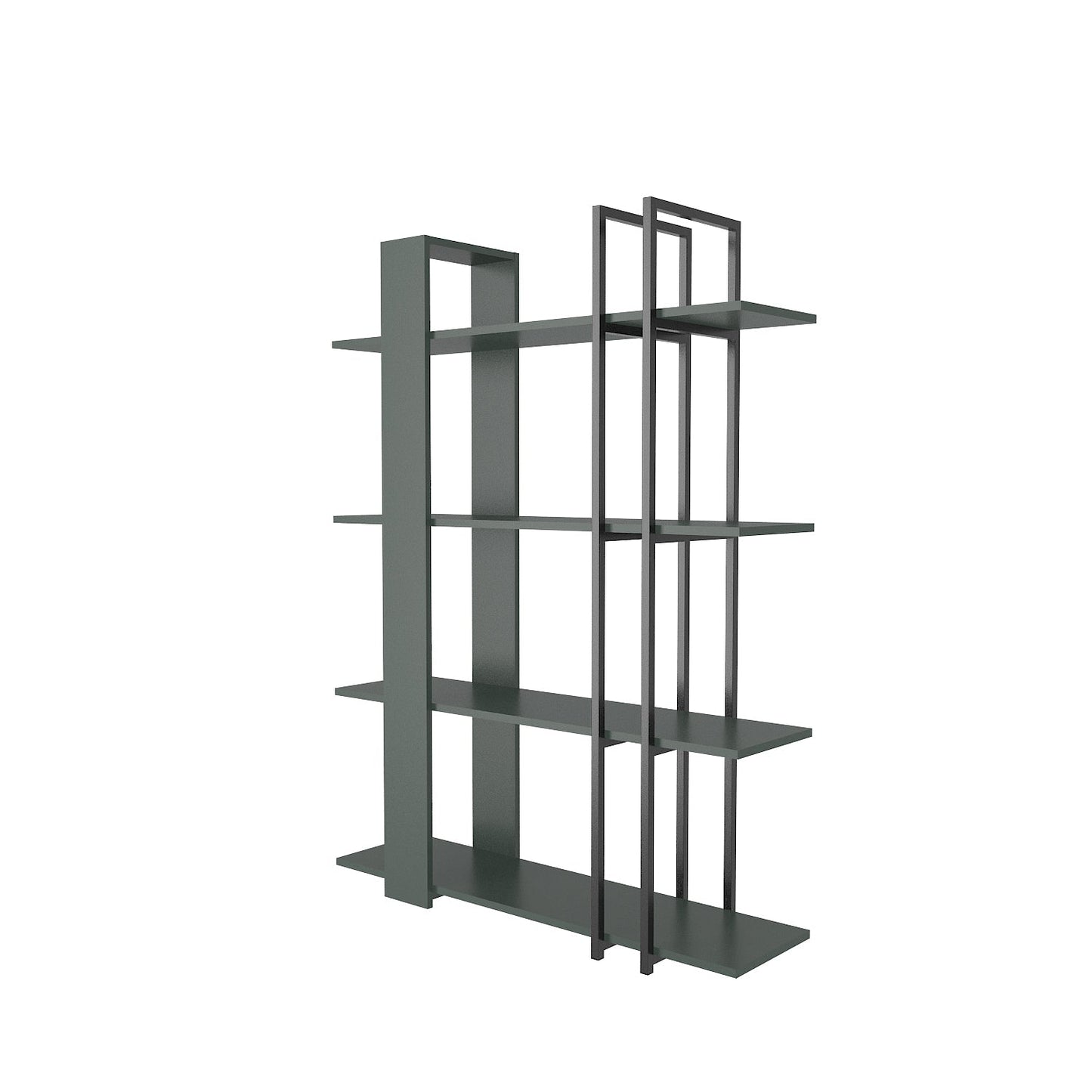 Bookshelf Onno Bookcase Silva Siyah-ONN63BC04 Silva Siyah 180 X 45 X 20 by DECOROTIKA | Souqify
