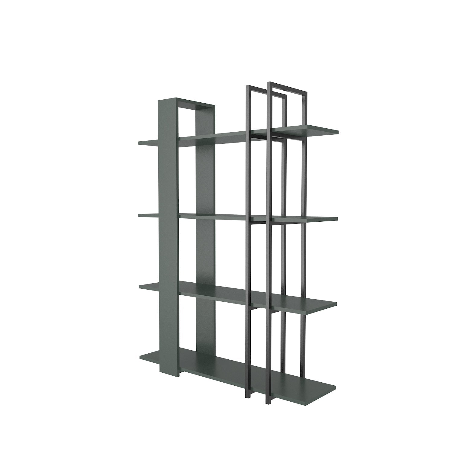 Bookshelf Onno Bookcase Silva Siyah-ONN63BC04 Silva Siyah 180 X 45 X 20 by DECOROTIKA | Souqify