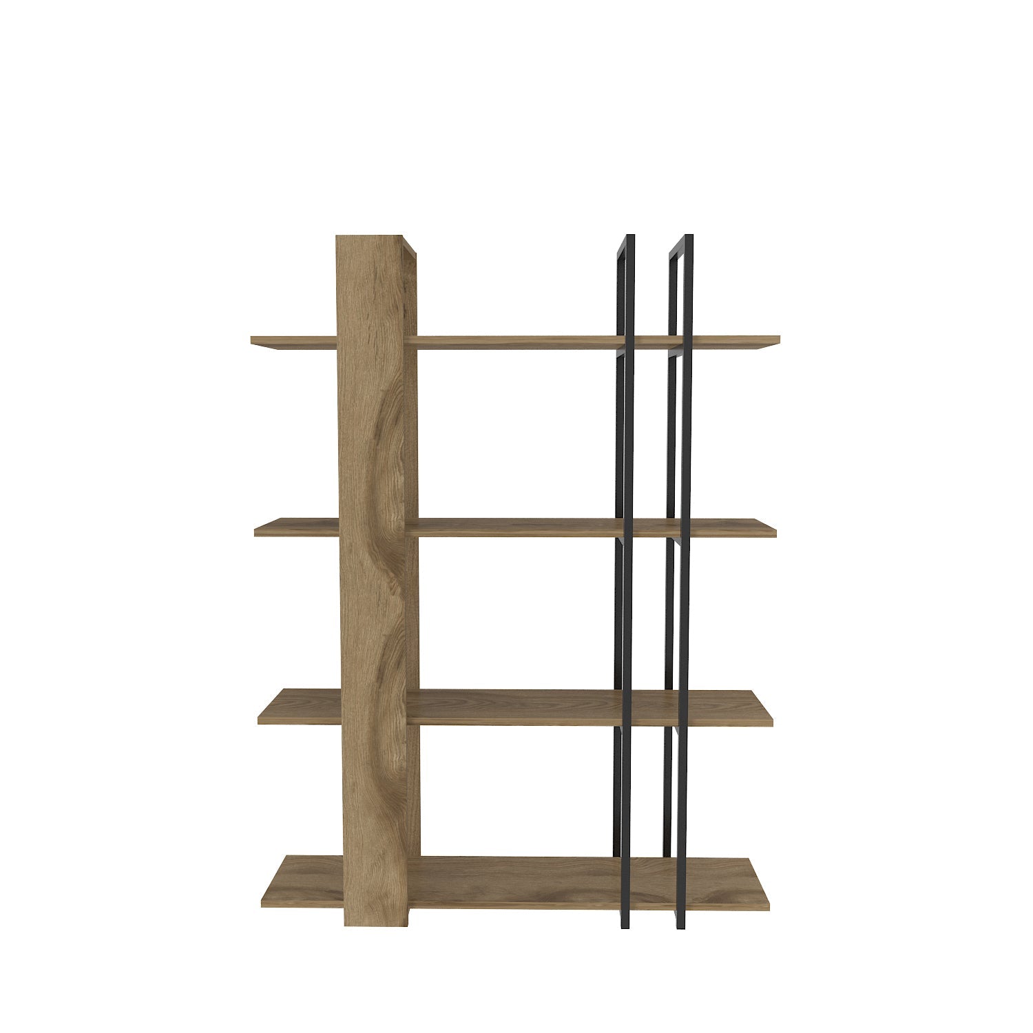 Bookshelf Onno Bookcase Ud Siyah-ONN63BC03 Ud Siyah 180 X 45 X 20 by DECOROTIKA | Souqify