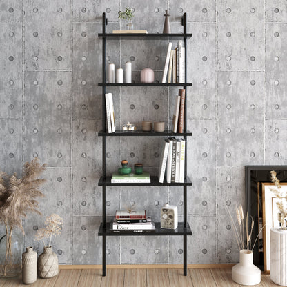 Bookshelf Paula - Black-PAU68LBC02 Black 76 X 28 X 17 by DECOROTIKA | Souqify