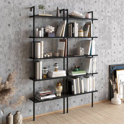 Bookshelf Paula - Black-PAU68LBC02 Black 76 X 28 X 17 by DECOROTIKA | Souqify