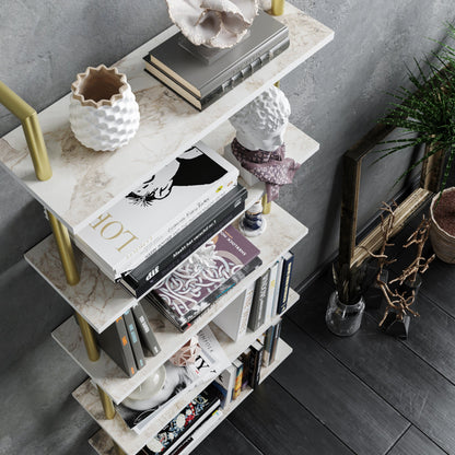 Bookshelf Paula - White, Gold-PAU68LBC03 White
Gold 76 X 28 X 17 by DECOROTIKA | Souqify