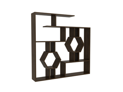 Bookshelf Tamara - Walnut-TMR52BC06 Walnut 144 X 28 X 21 by DECOROTIKA | Souqify