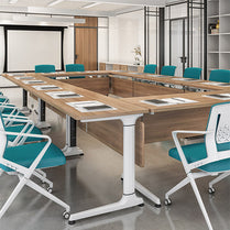 BOSTON LS-4-20BT Fixed-top Meeting Table by Leadcom Seating | Souqify