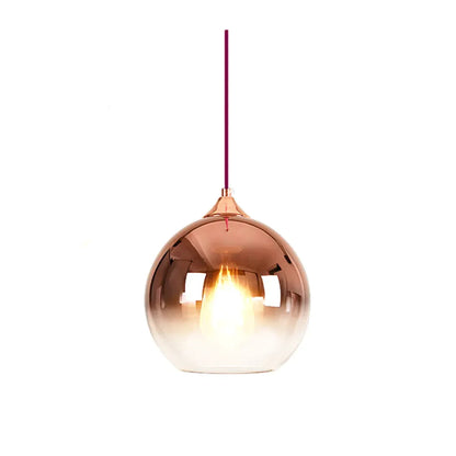 Bronze silver Gold Nordic gradient glass ball pendant light by Zhongsan | Souqify