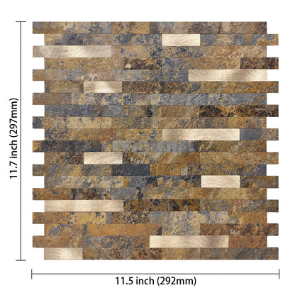Brozen Marble PVC and Copper Composite Tile WJ-02 by Vivid Tiles | Souqify