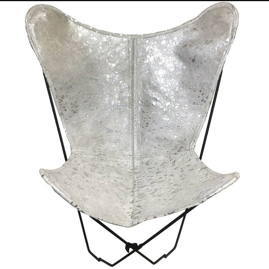 Butterfly Chair Silver on White Home Interior Decor by Dinkids Furniture Trading L.L.C. | Souqify