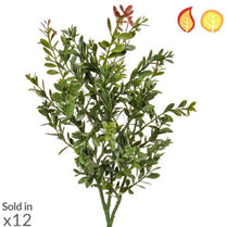 Foliage Buxus Green Red 43cm FR UV-S1