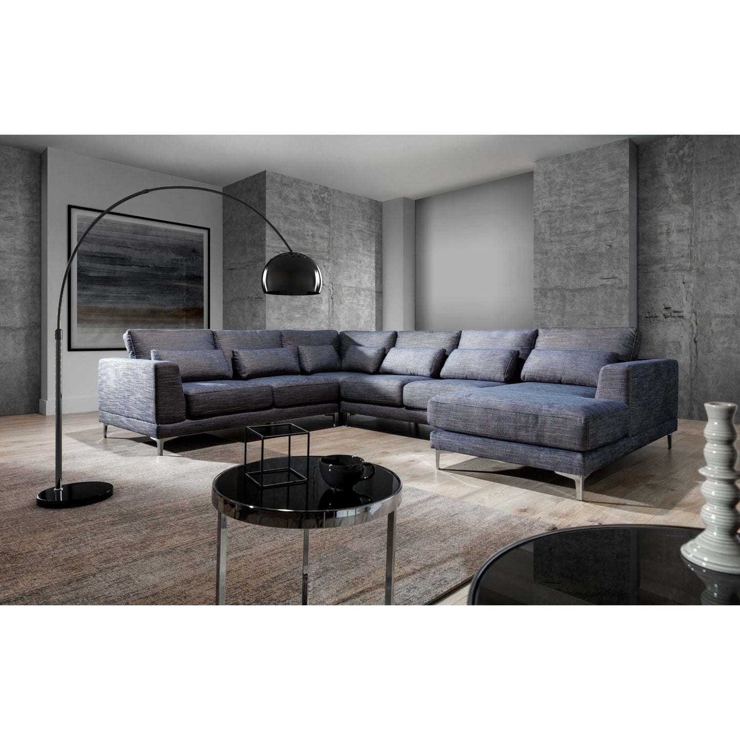 AMBRA U-SHAPE SOFA | AVAILABLE IN MANY MATERIALS.