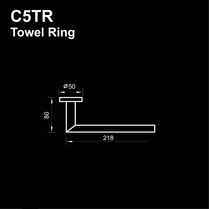 C5TR - COLOSEO Series Towel Ring - Bathroom Accessories by TUSCANI | Souqify