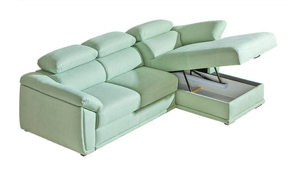 CADILLAC Small Modern Corner Sofa Bed | 2440mm X 1750mm | Many upholstery materials by EWOODS | Souqify