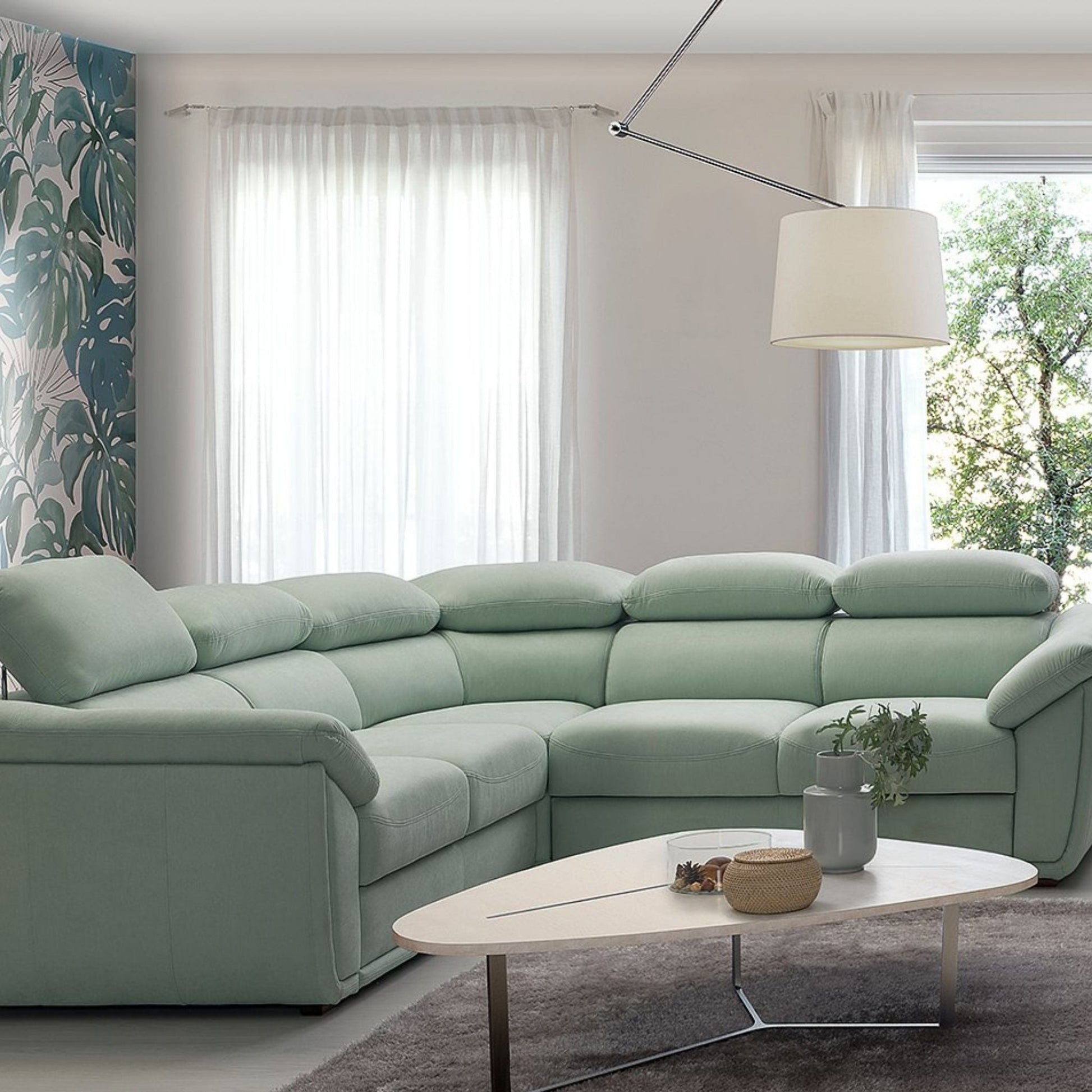CADILLAC U-Shape Modern Corner Sofa Bed | 3250mm X 2580mm | Many upholstery materials! by EWOODS | Souqify