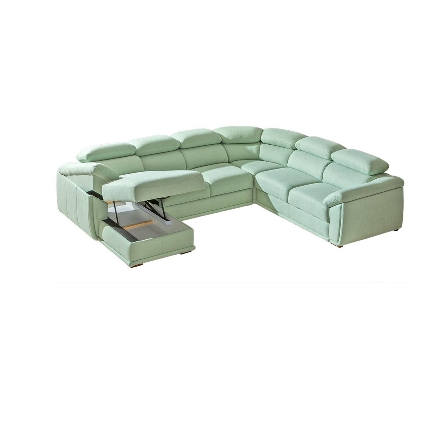 CADILLAC U-Shape Modern Corner Sofa Bed | 3250mm X 2580mm | Many upholstery materials! by EWOODS | Souqify
