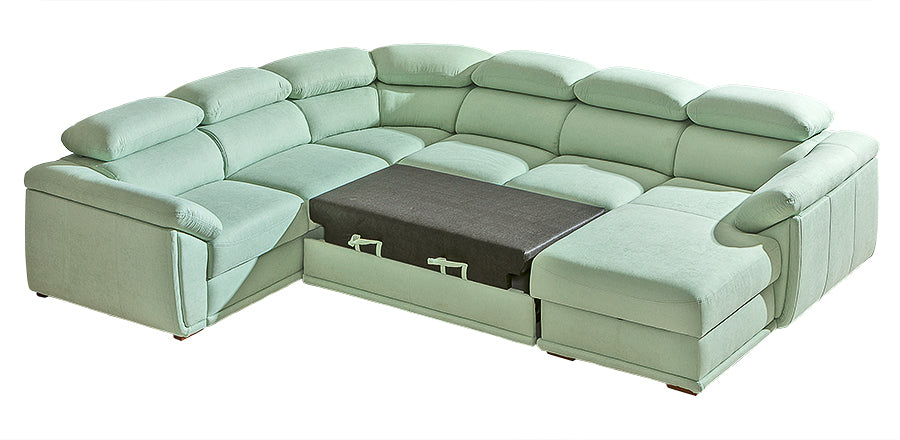 CADILLAC U-Shape Modern Corner Sofa Bed | 3250mm X 2580mm | Many upholstery materials! by EWOODS | Souqify