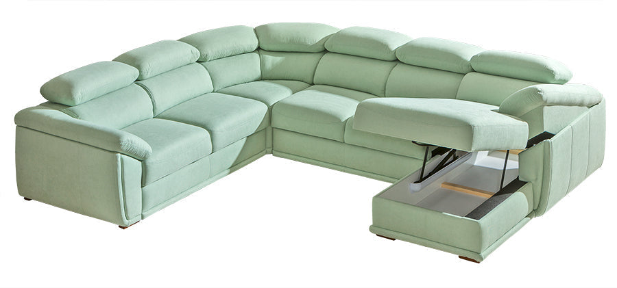 CADILLAC U-Shape Modern Corner Sofa Bed | 3250mm X 2580mm | Many upholstery materials! by EWOODS | Souqify