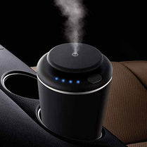 Car aroma Diffuser SA601 - 10 ml (Matt Black) with USB charger 4 timers. Coverage - 10 m3