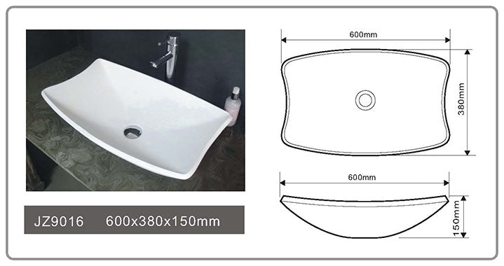Cast Stone Solid Surface Bathroom Countertop Basin JZ9016 by Jingzun | Souqify