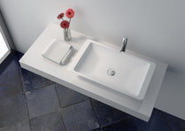 Cast Stone Solid Surface Bathroom Countertop Sink JZ9002 by Jingzun | Souqify